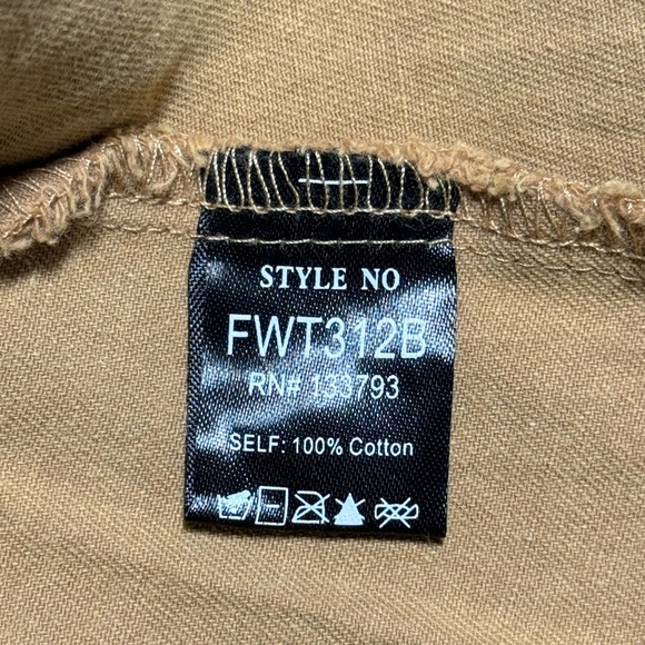 POL Long Sleeve Oversized Denim Studded Jacket Dress - Mustard Size Large - Picture 6 of 7